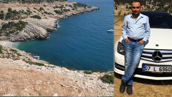 Antalya'da otomobil denize dt: 1 l