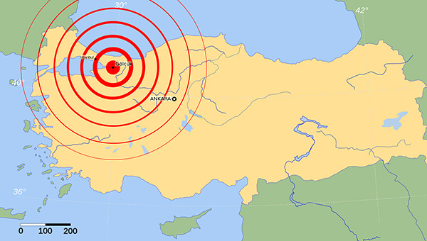 Marmara depremle sarsld!
