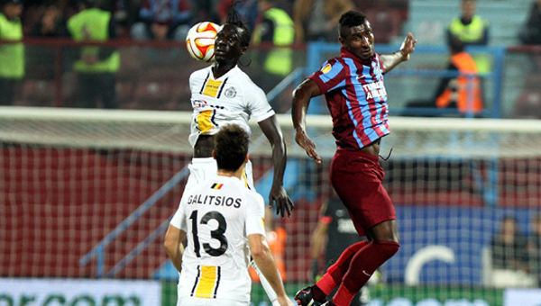 Trabzonspor Lokeren manda atlan goller