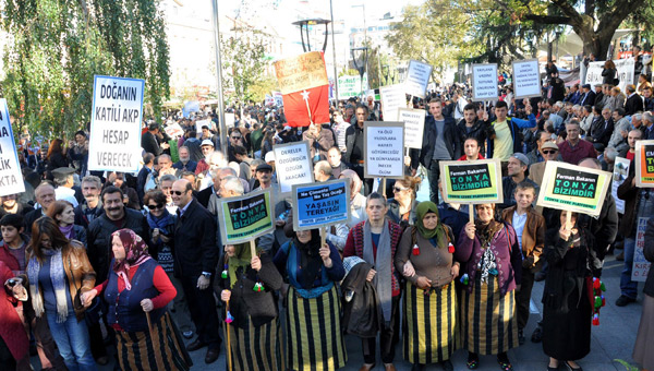 Trabzon'da Hes protestosu