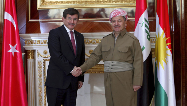 Davutolu, Barzani ile grt