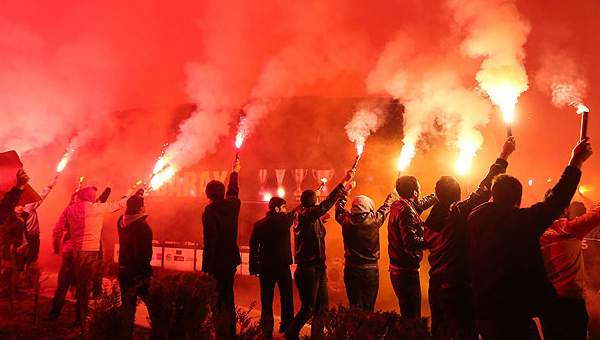 Galatasaray kafilesi Gaziantep'e geldi