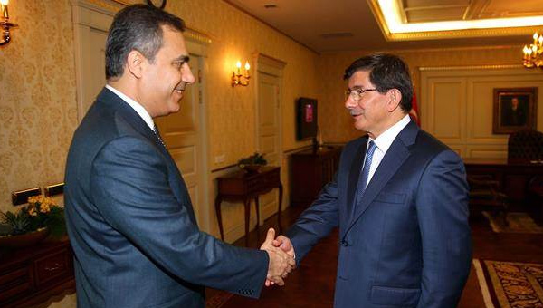 Ahmet Davutolu, MT Mstear Hakan Fidan' kabul etti