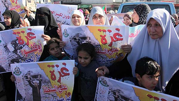 'Gazze'de abluka kaldrlsn' gsterisi