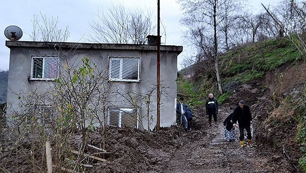 Ordu'da heyelan korkusu