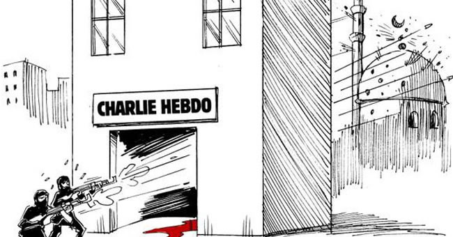 Brezilyal karikatristten arpc Charlie Hebdo karikatr!