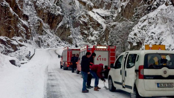 Trabzon'da  felaketi: 1 l 4 yaral