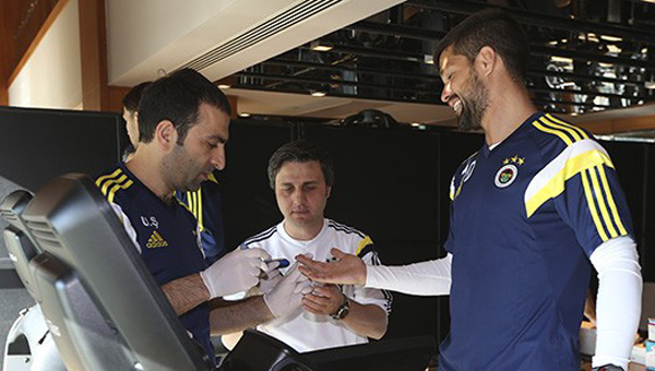 Fenerbahe laktak testinden geti