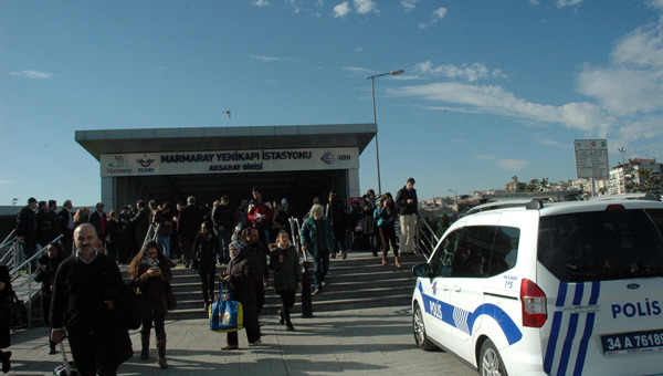 Marmaray'da bomba alarm!