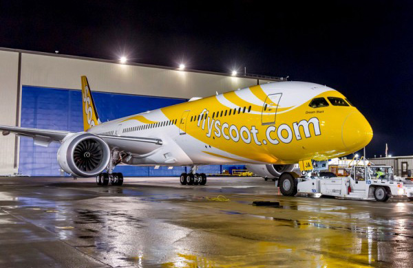 Scoot Airlines B787-9 Dreamliner'n teslim ald