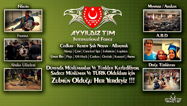 Ayyldz Tim onlarca yabanc siteyi hackledi
