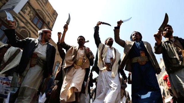 Yemen'de Husi kart gsteriler
