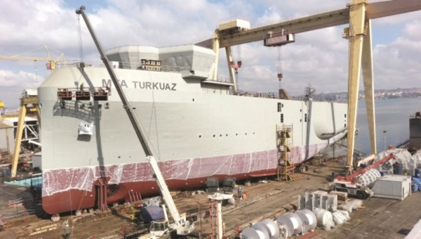 Trkiye'nin ilk yerli petrol arama gemisi suya iniyor