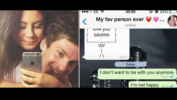 Sevgilisine WhatsApp'tan yapt aka geri tepti
