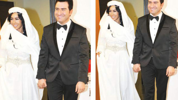 Asena tesettr gelinlik giydi