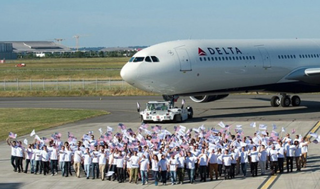 Delta Airlines ilk A330-300'n teslim ald.