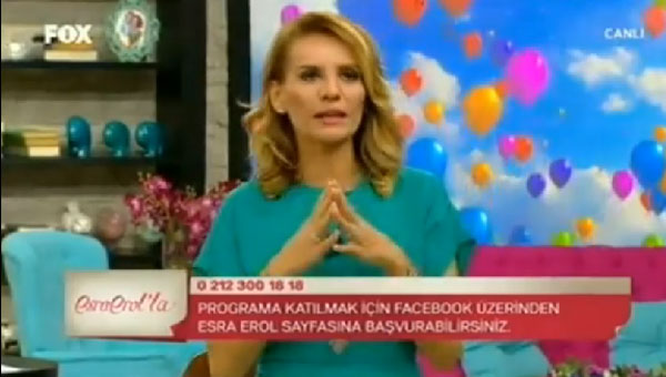 Esra Erol hamile olduunu byle aklad
