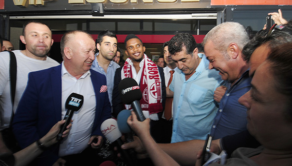 Eto'o Trkiye'ye geldi