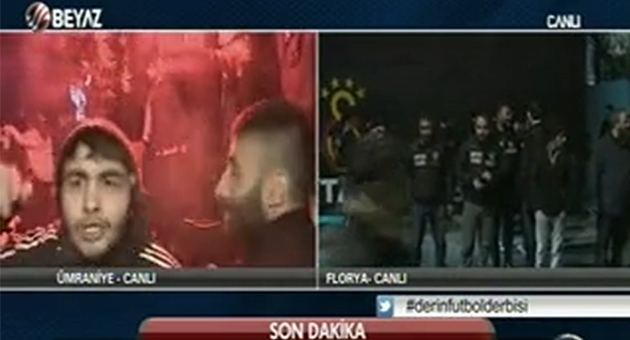 Beikta taraftarndan Rasim Ozan'a kfr