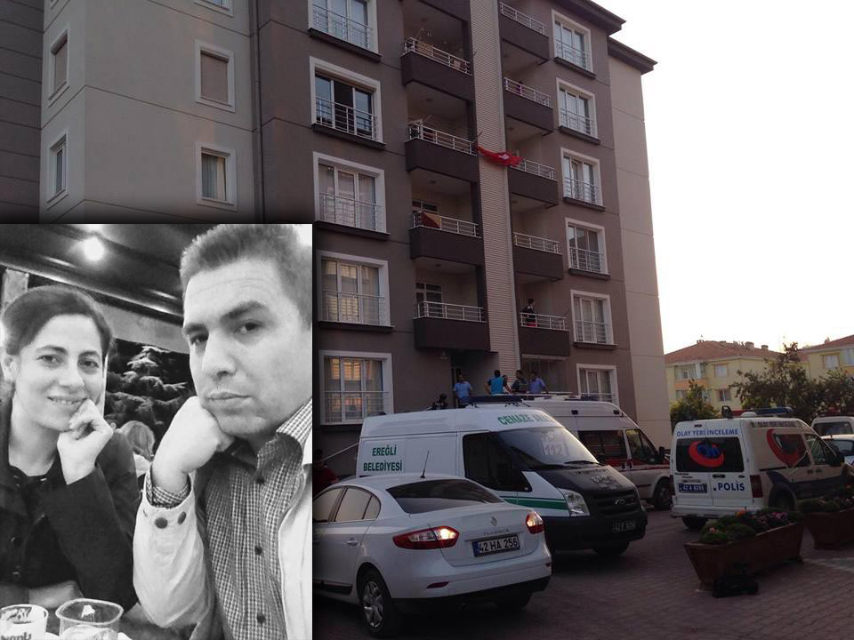 Cinnet geiren polis ei ve kzn ldrp, olunu yaraladktan sonra intihar etti