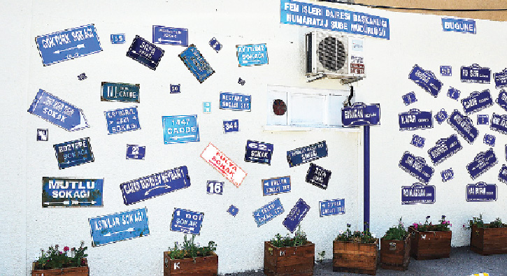 Ankara kedisi logolu kap� numaralar�