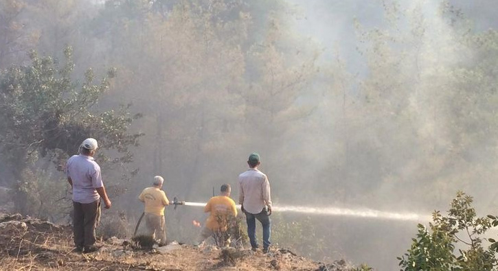 �zmir'de orman yang�n�