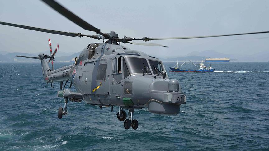 Gney Kore'de askeri helikopter dt