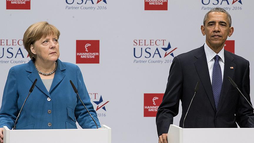 Obama ve Merkel Rusya ile Esed rejimini knad