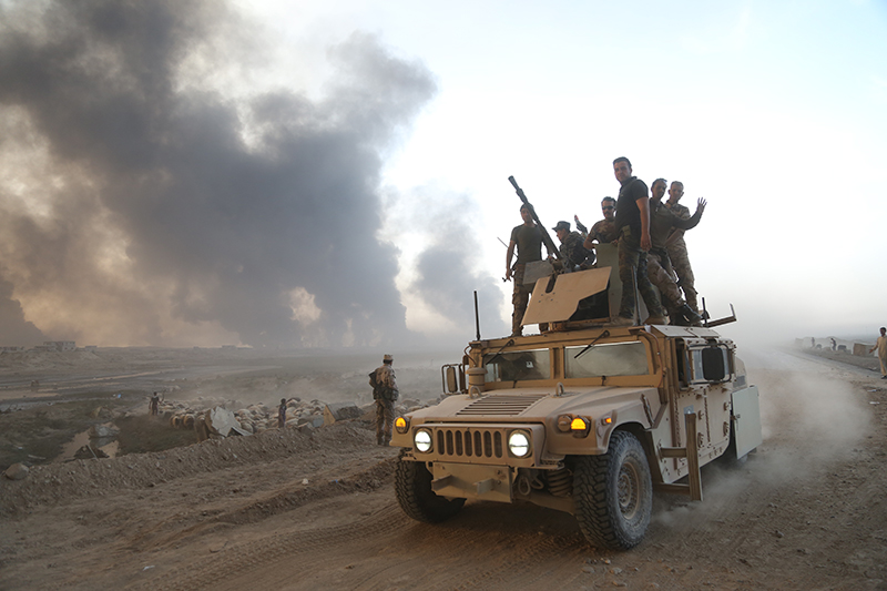 Irak ordusu ve Pemerge gleri Musula ilerliyor