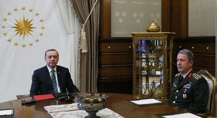 Cumhurbakan Erdoan Orgeneral Akar' kabul etti