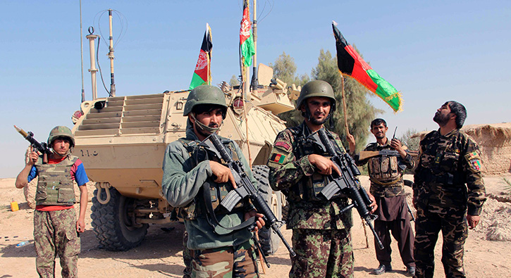 Afganistan'da 17 Taliban militan ldrld