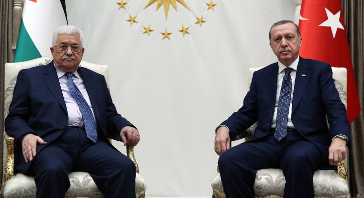 Cumhurbakan Erdoan, Mahmud Abbas ile grt