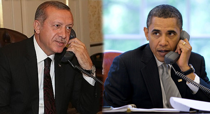Cumhurbakan Erdoan ile Obama'dan gece yars kritik grme!