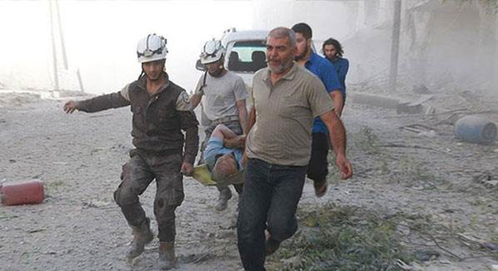 Suriye'de rejim Duma'y fzelerle vurdu: 9 l