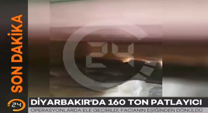 Diyarbakr'da 157 ton patlayc madde ele geirildi