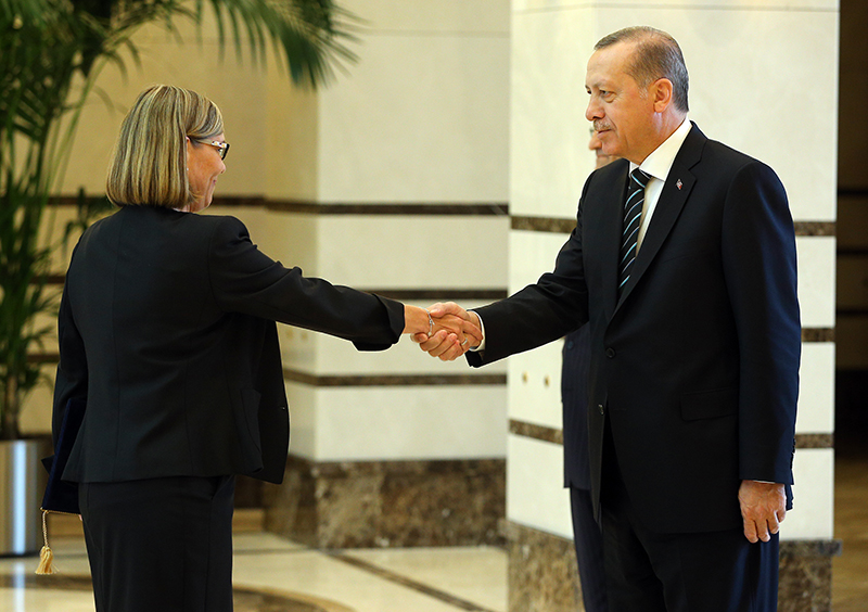 Cumhurbakan Erdoan, Finlandiya'nn Ankara Bykelisi Kairamo'yu kabul etti