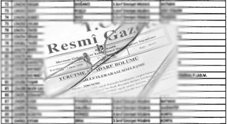 FET� / PDY�den ihra� edilen memurlar�n tam listesi!