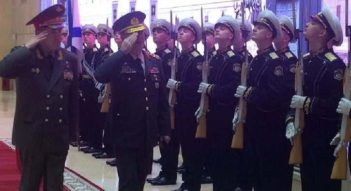 Valeri Gerasimov ve Org. Akar'dan Halep g�r��mesi