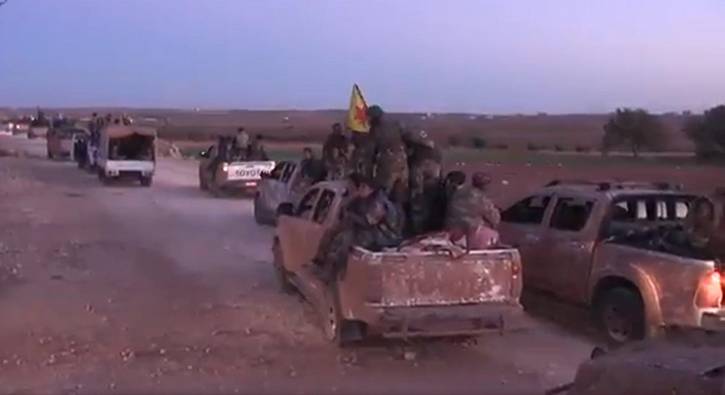 YPG M�nbi�'ten ayr�l���n g�r�nt�lerini payla�t�