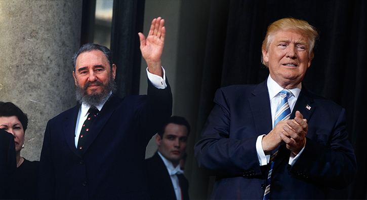 Trump'tan ilgin ''Fidel Castro'' mesaj