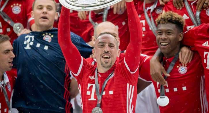 Bayern M�nih, Ribery�nin s�zle�mesini 2018'e kadar uzatt�