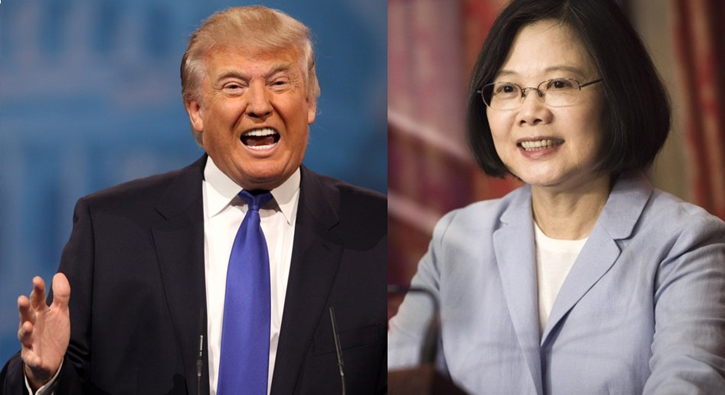 Trump, Tayvan lideri Tsai Ing-wen ile telefonda grt