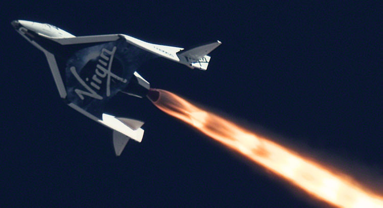Virgin Galacticin 2. ua SpaceShipTwo test uunu baard