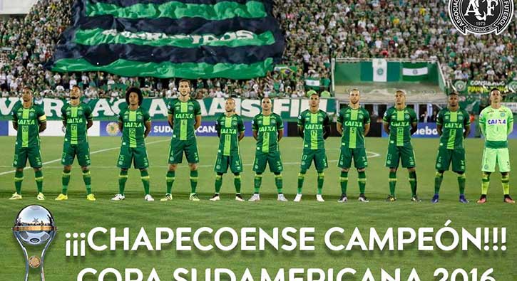 Chapecoense, Copa Sudamericana ampiyonu!
