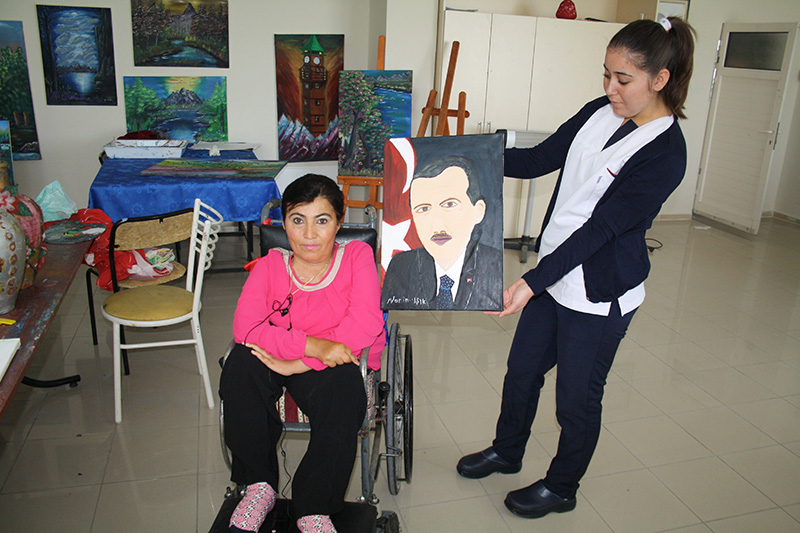 Azyla yapt Cumhurbakan portresini, Erdoana hediye etmek istiyor