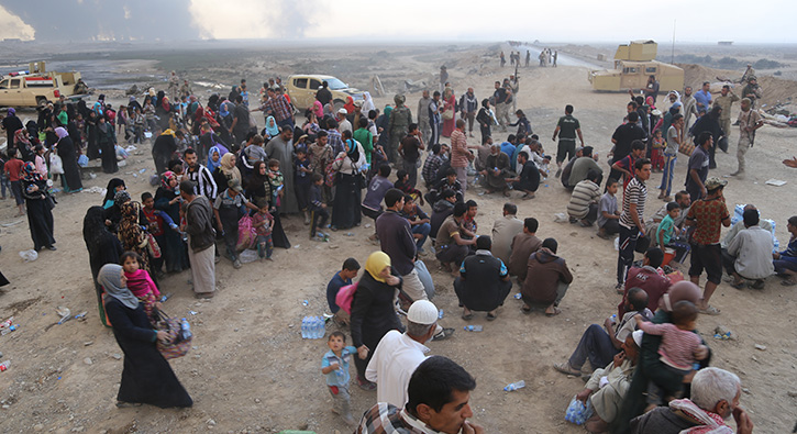 Musul'dan 48 saatte 7 bin sivil tahliye edildi