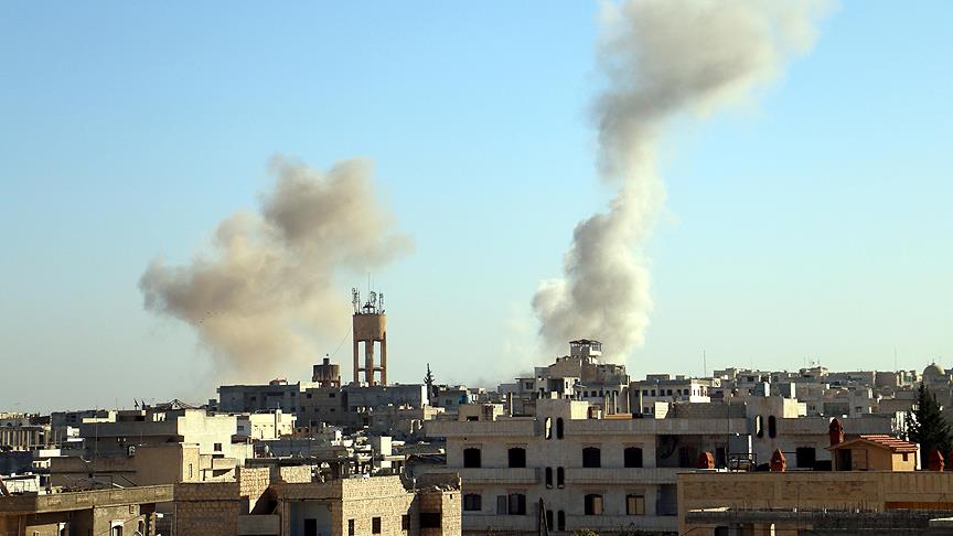 Suriye ordusu dlib'e bal Maret en-Numan ile merkezini bombalad