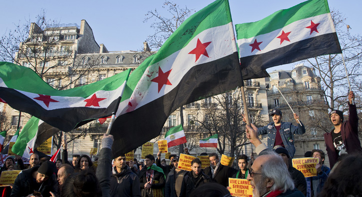 Paris'te Halep protestosu 