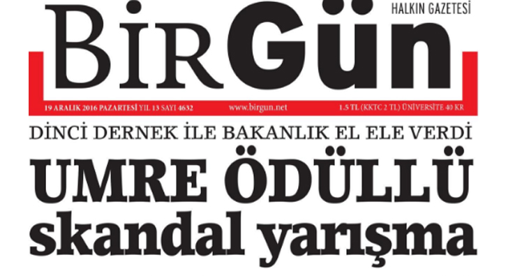 BirGn gazetesinden skandal 'Umre' maneti