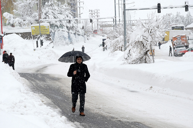 Kilis'te e�itime kar engeli 
